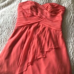David’s Bridal Short Crinkle Chiffon Dress
